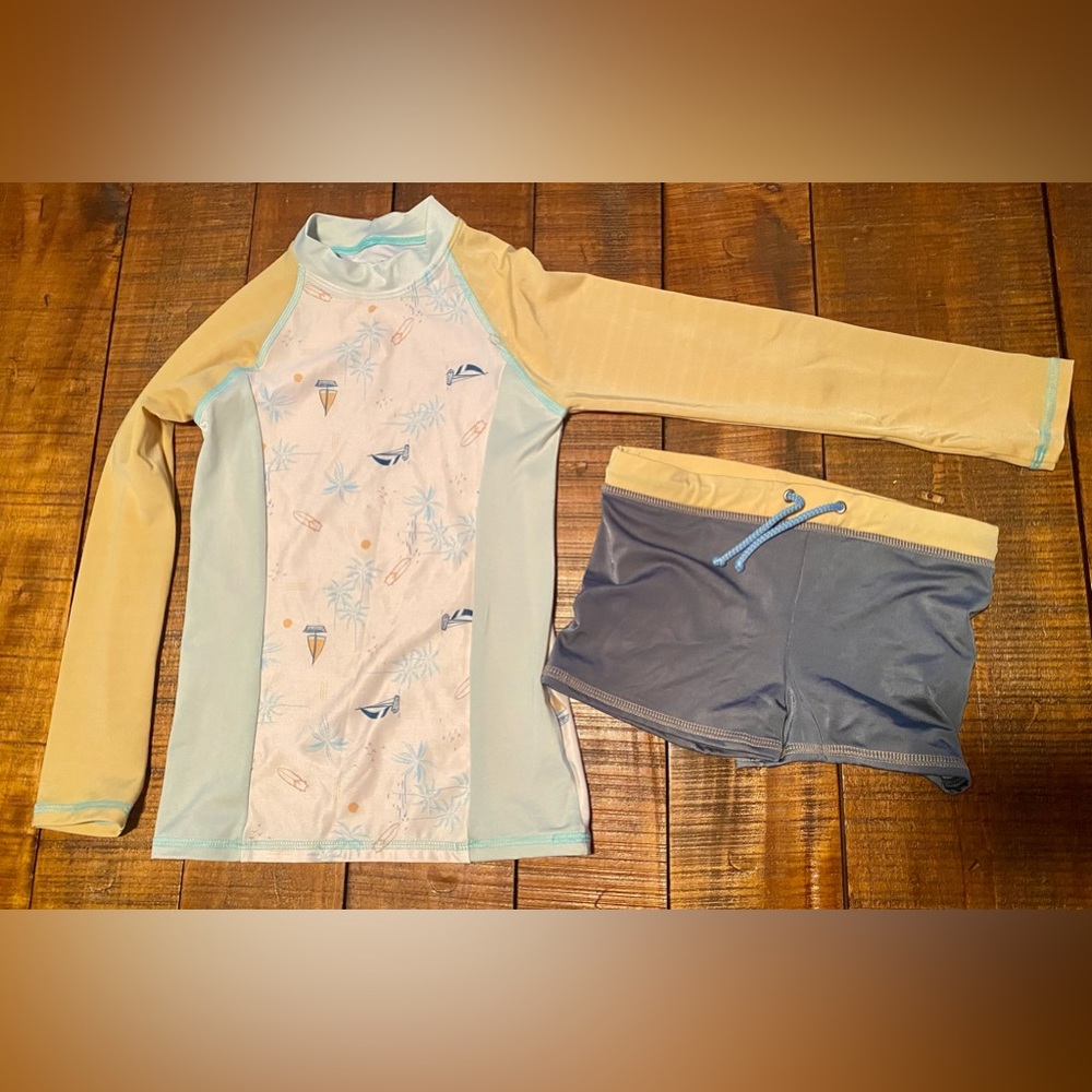 Dot Dot Smile Boys Swimwear Set Size 7
